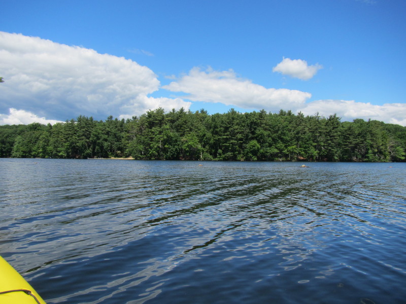 Boston Kayaker Kayaking on Lost Lake in Groton MA