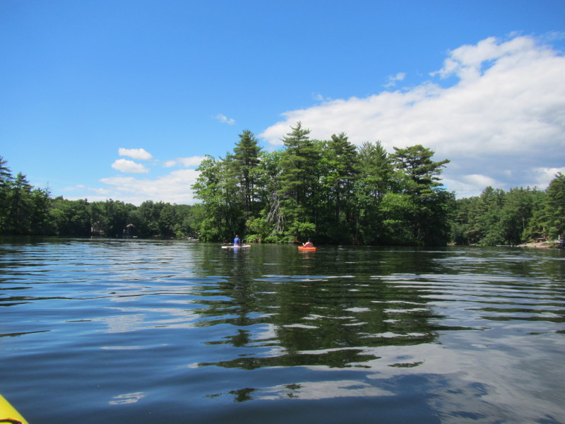 Boston Kayaker Kayaking on Lost Lake in Groton MA