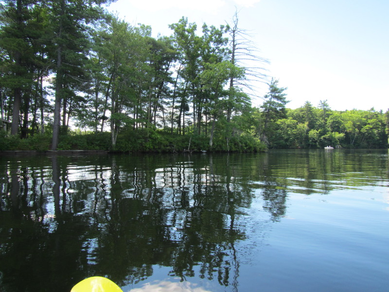 Boston Kayaker Kayaking on Lost Lake in Groton MA