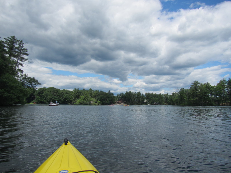 Boston Kayaker Kayaking on Lost Lake in Groton MA