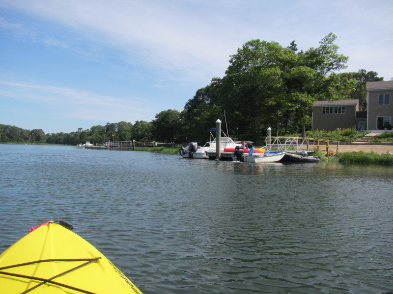 Boston Kayaker Kayaking on Mashpee River and Popponesset Bay in