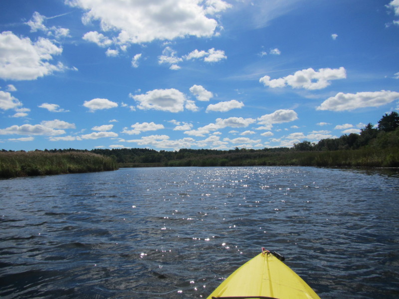 Boston Kayaker Kayaking on North River from Pembroke MA to Marshfield MA
