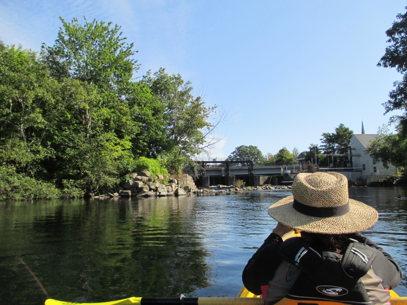 Boston Kayaker Kayaking on Opechee Bay in Laconia NH