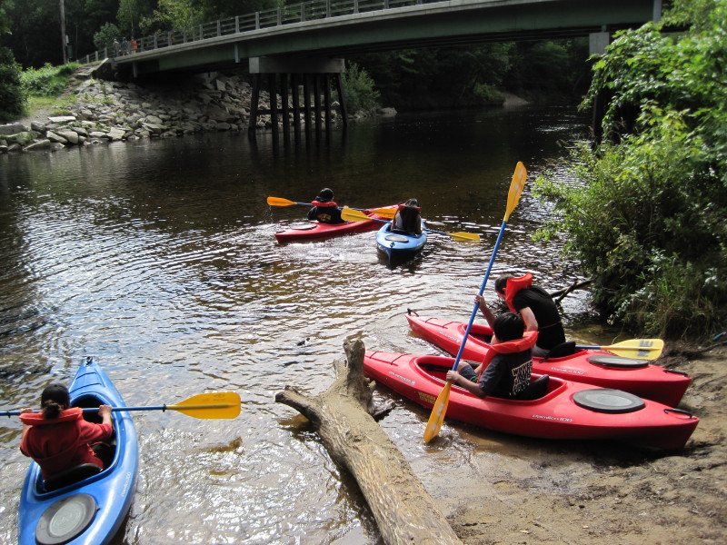 Boston Kayaker Kayaking on Saco River from Bartlett NH to Conway NH