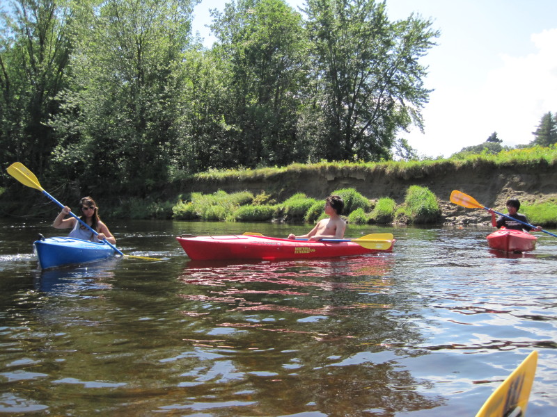 Boston Kayaker Kayaking on Saco River from Bartlett NH to Conway NH