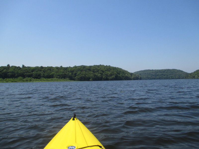 Boston Kayaker Kayaking on Salmon River in East Haddam CT