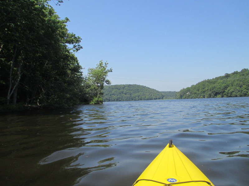 Boston Kayaker Kayaking on Salmon River in East Haddam CT