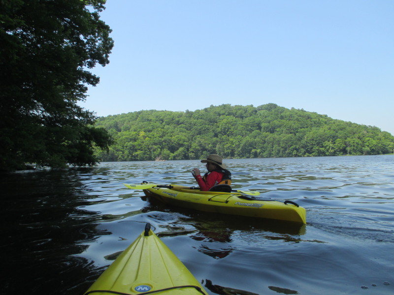 Boston Kayaker Kayaking on Salmon River in East Haddam CT