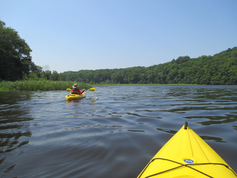 Boston Kayaker Kayaking on Salmon River in East Haddam CT
