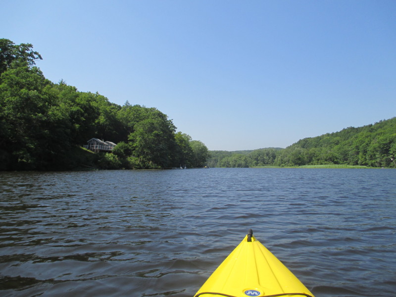 Boston Kayaker Kayaking on Salmon River in East Haddam CT
