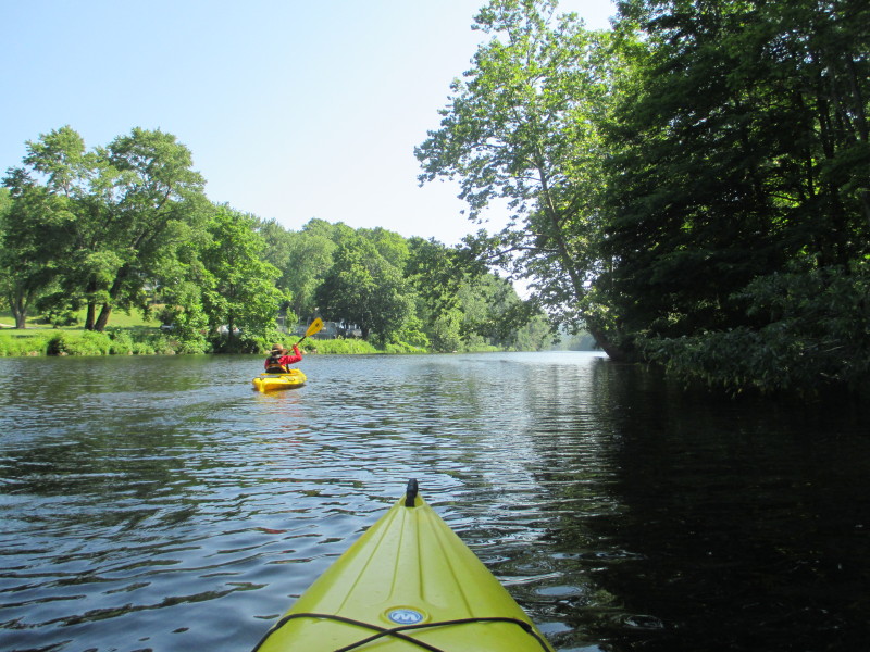 Boston Kayaker Kayaking on Salmon River in East Haddam CT
