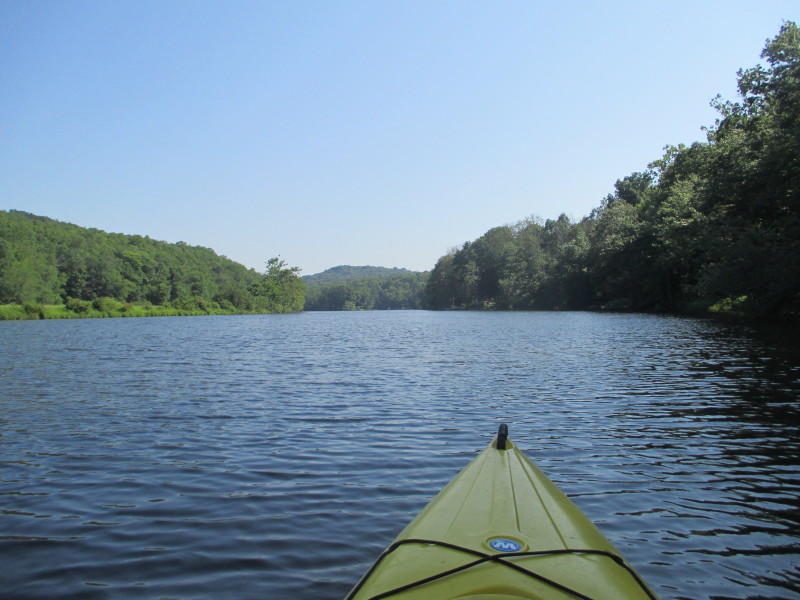 Boston Kayaker Kayaking on Salmon River in East Haddam CT