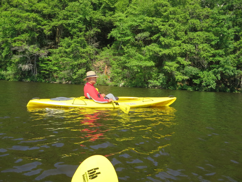 Boston Kayaker Kayaking on Salmon River in East Haddam CT