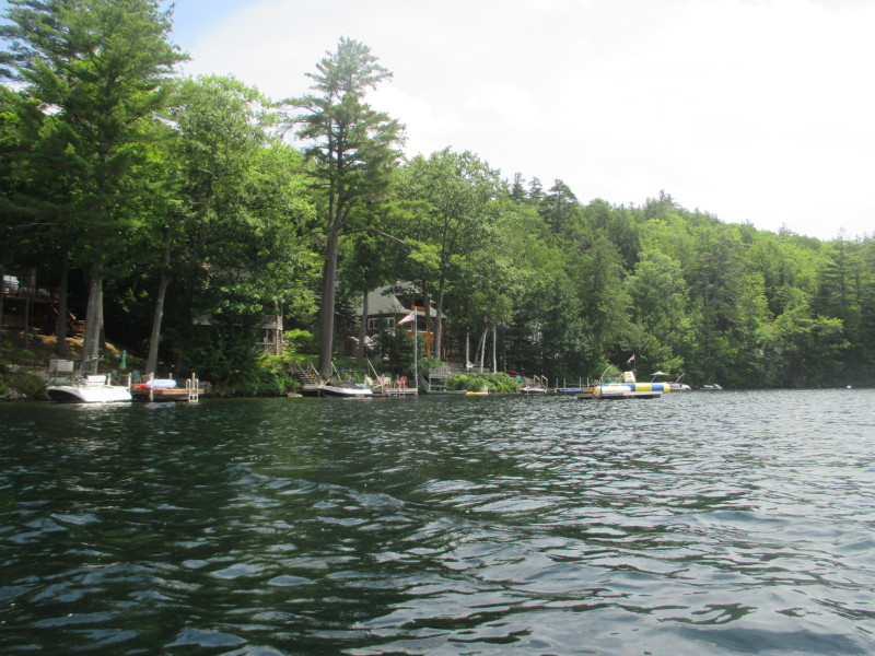 Boston Kayaker Kayaking on Sunapee Lake in Sunapee NH