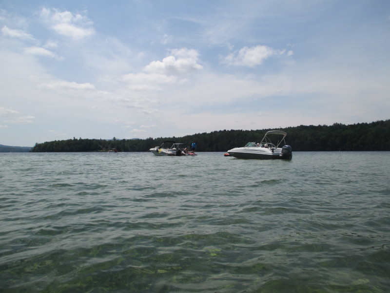 Boston Kayaker Kayaking on Sunapee Lake in Sunapee NH