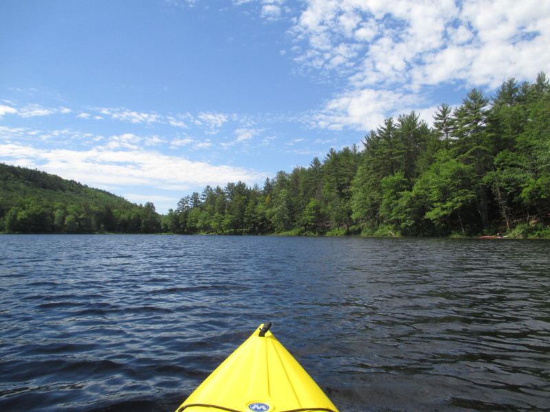 Boston Kayaker Kayaking on Tully Lake, Tully River and Long Pond in Royalston MA
