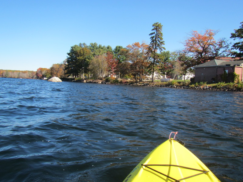 Boston Kayaker Kayaking on Wallum Lake in Douglas MA