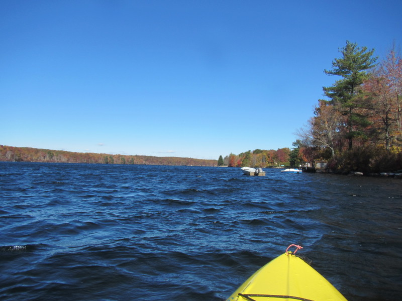Boston Kayaker Kayaking on Wallum Lake in Douglas MA