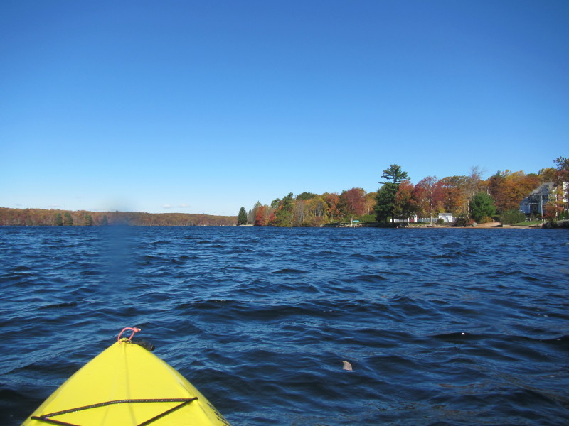 Boston Kayaker Kayaking on Wallum Lake in Douglas MA