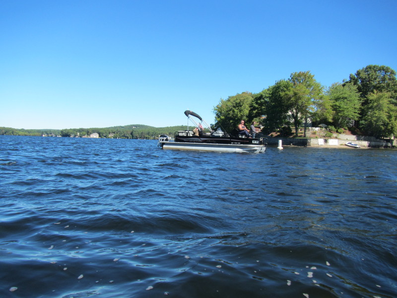 Boston Kayaker Kayaking on ster Lake aka "Lake Chaubunagungamaug