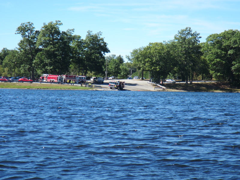 Boston Kayaker Kayaking on ster Lake aka "Lake Chaubunagungamaug