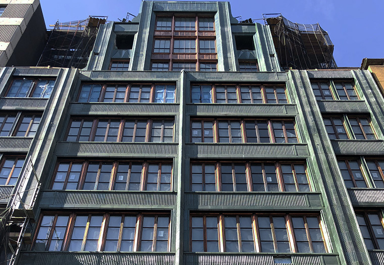 The Fitzroy NYC, Art Deco Revival, Green, Terra Cotta, Boston Valley