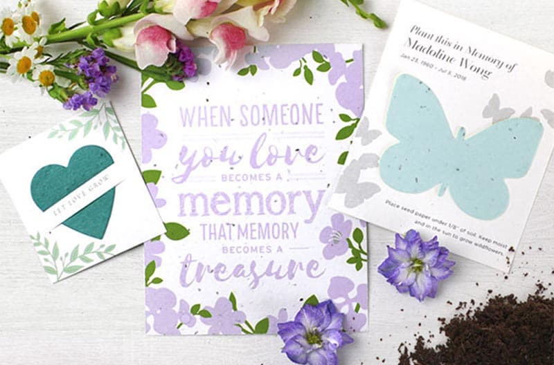 Flower Seed Memorial Cards Best Flower Site