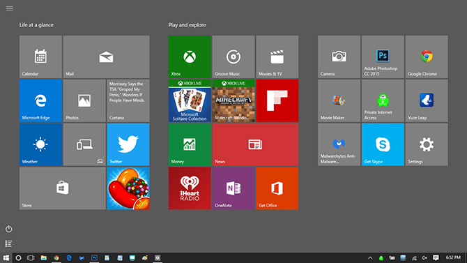 How to turn on Full Screen Windows 10 Start menu Botcrawl