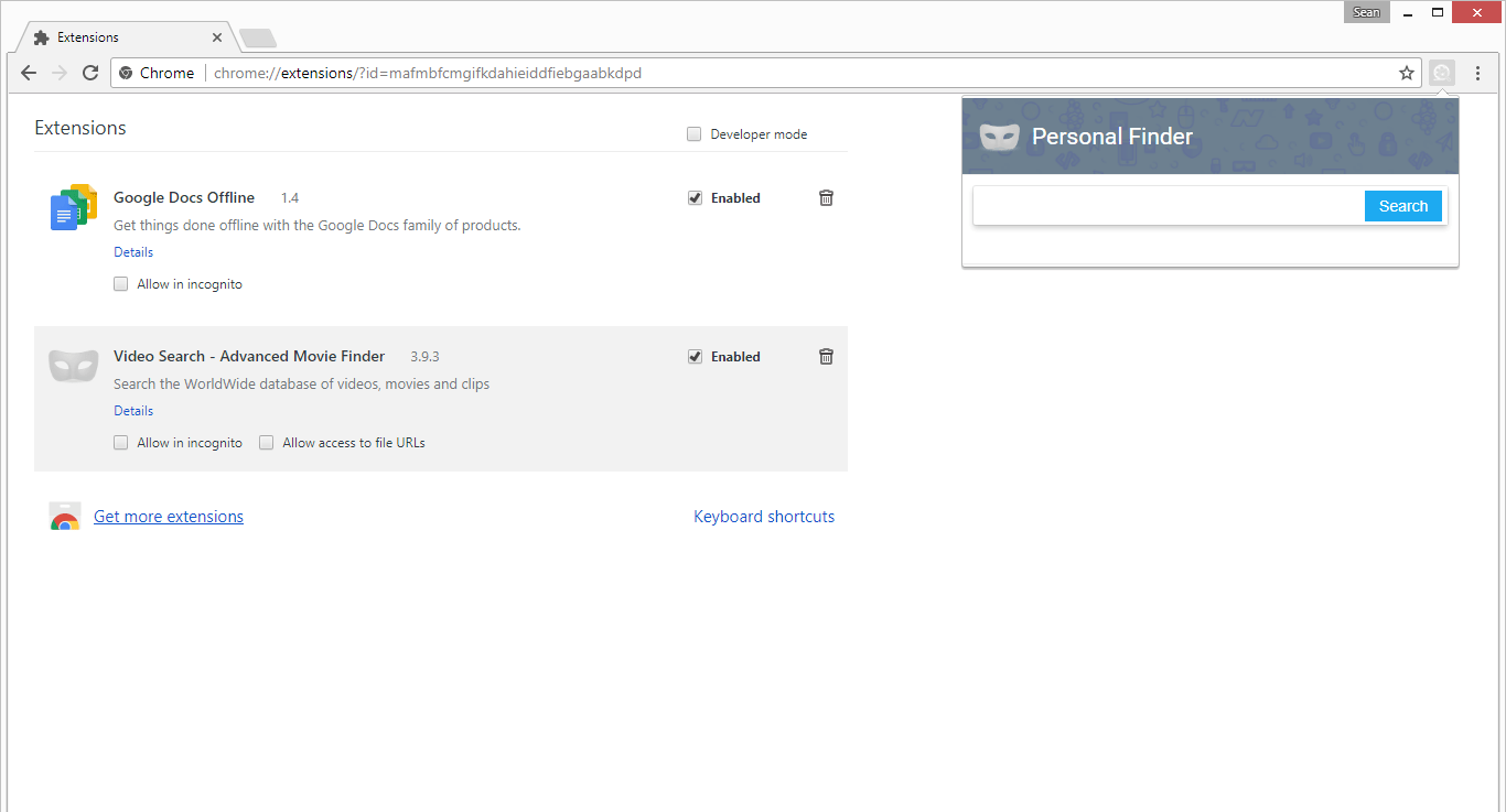 How to remove Video Search Advanced Movie Finder Botcrawl
