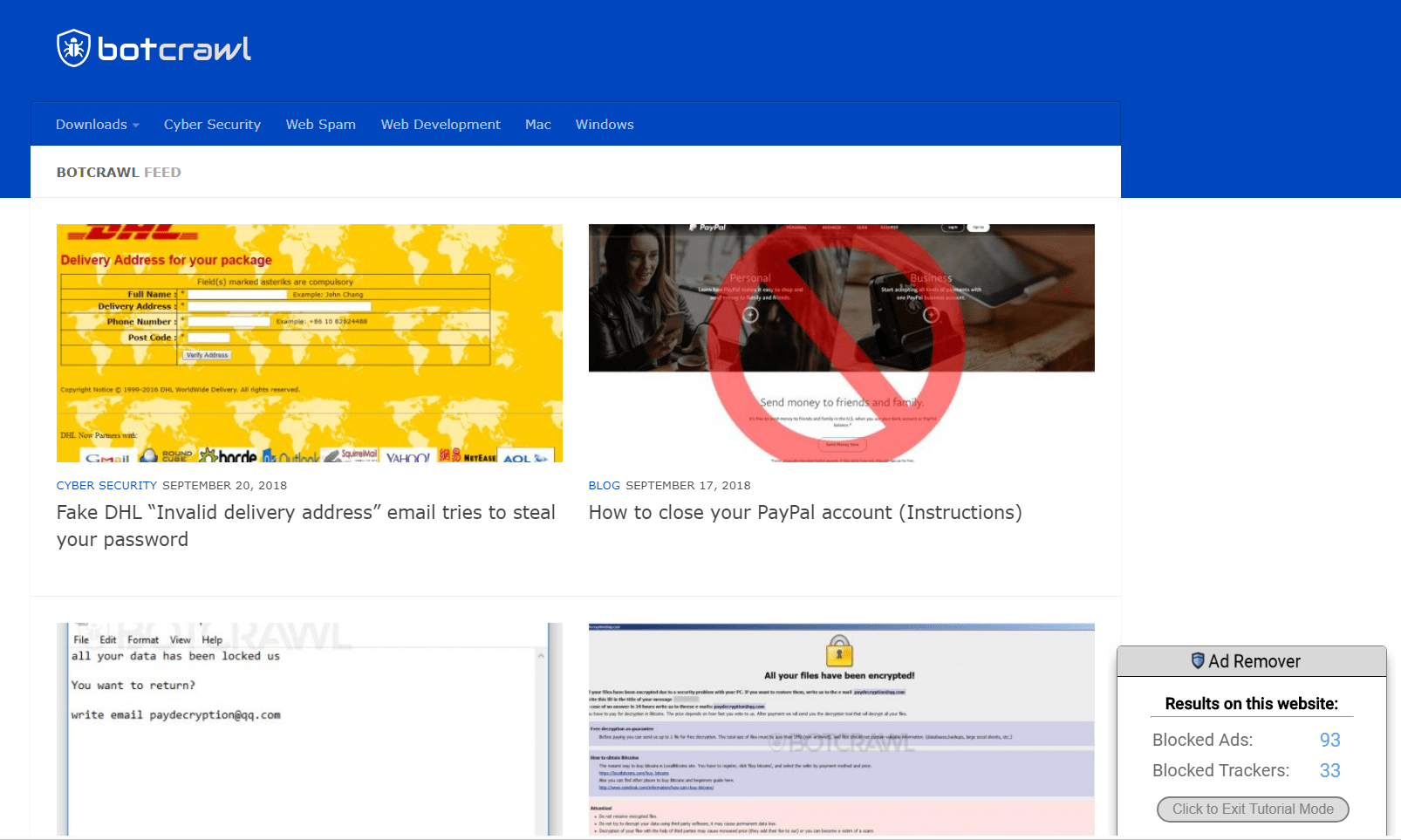 What is Ad Remover and how to remove it? Botcrawl