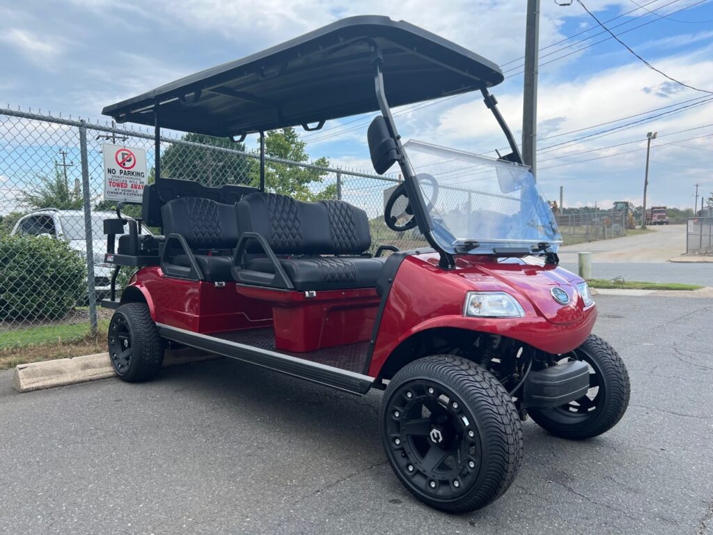 2023 Red "Limited Edition" Carrier 6 PLUS Golf Cart! Street Ready! 0