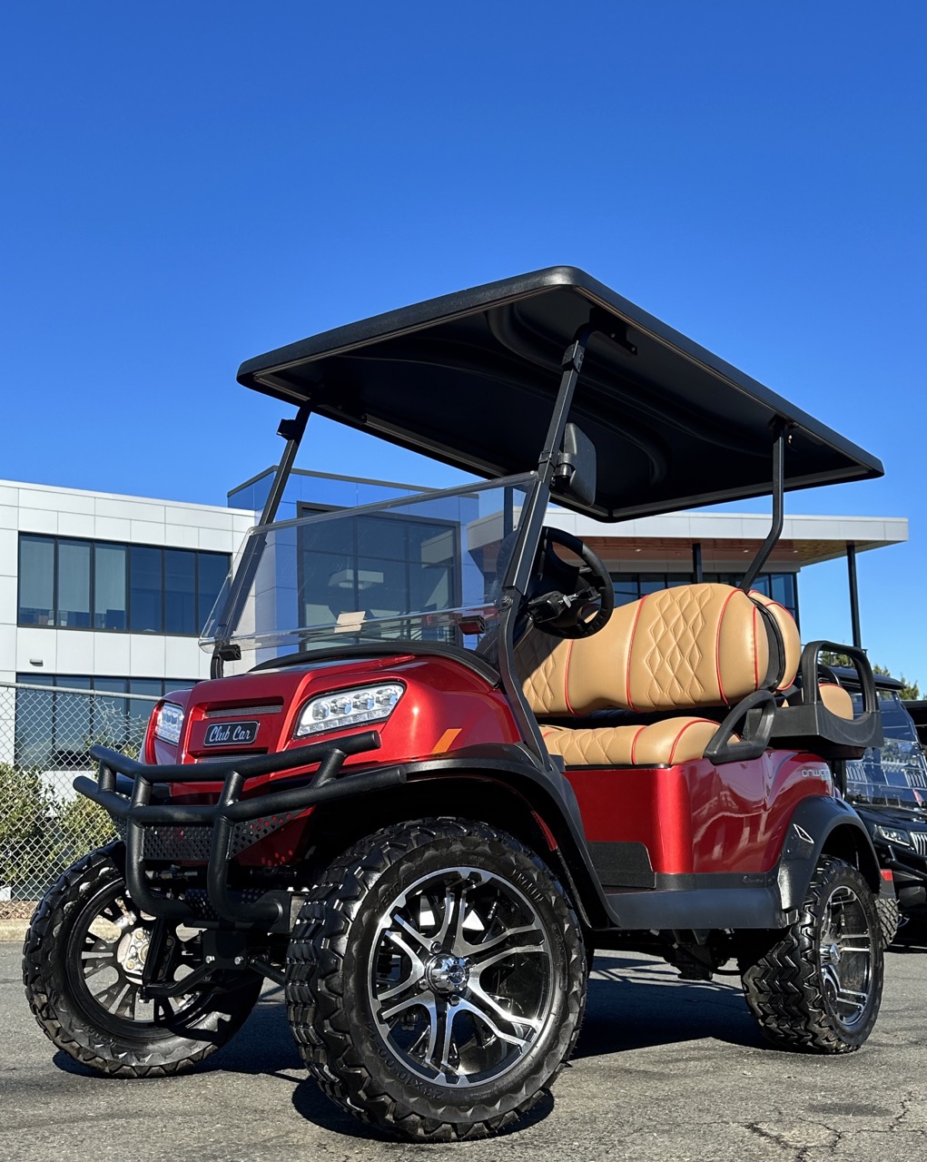 Club Car Red Onward Lifted Electric Golf Cart! Botero Carts