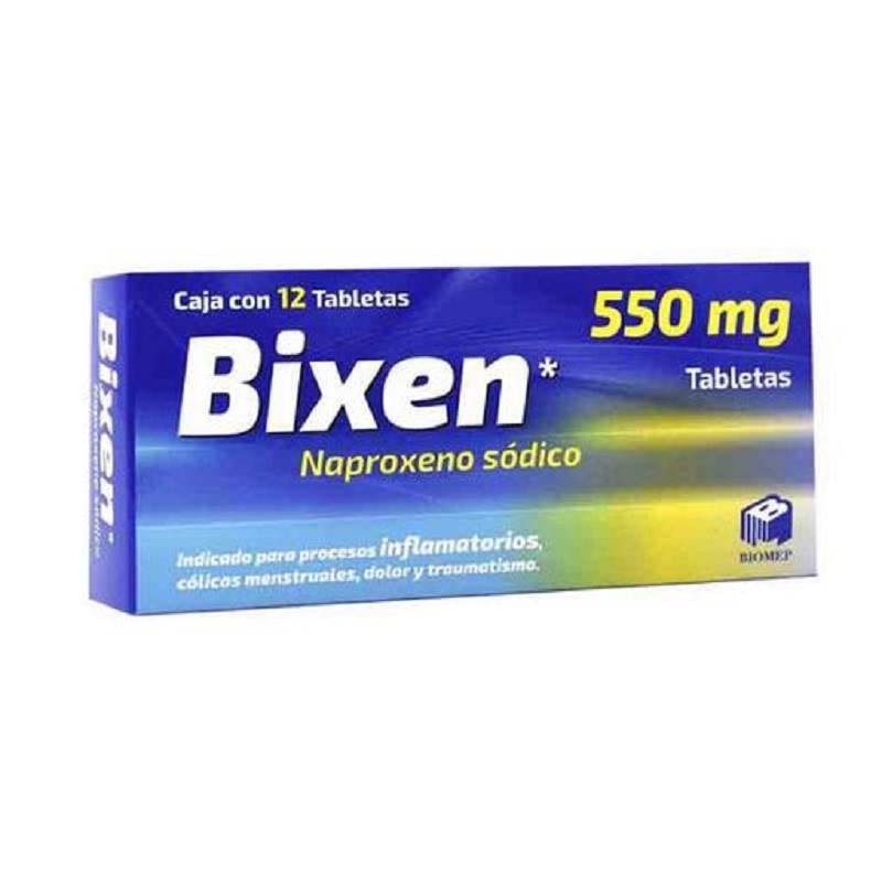 BIXEN 550 MG C/12 TAB Botica Central
