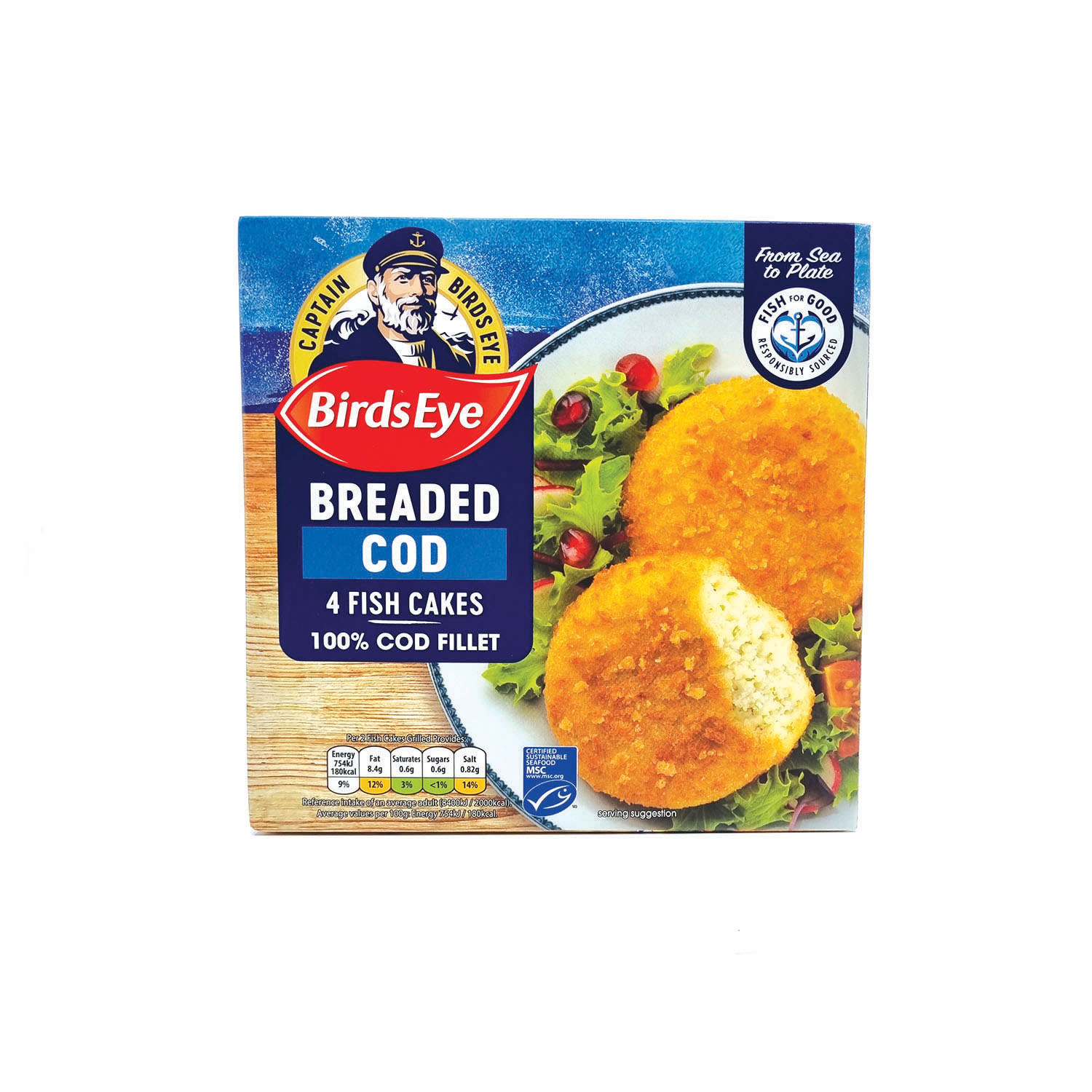 Breaded Cod 4 Fish Cakes BIRDS EYE Bottarga