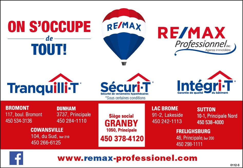RE/MAX Professionnel Inc. Agence Immobilière Granby Région de