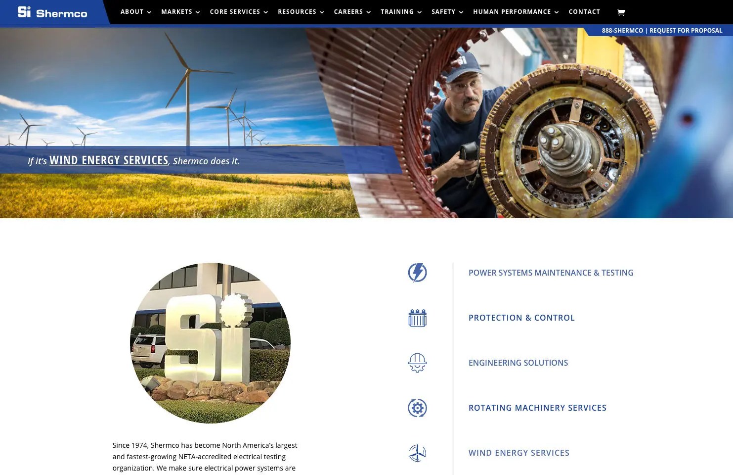 New Site Launch Shermco Industries Dallas  Design Company