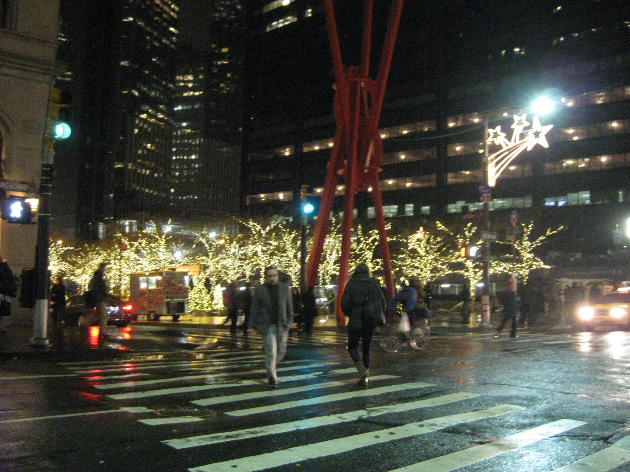 Holiday lights in Manhattan bottledworder