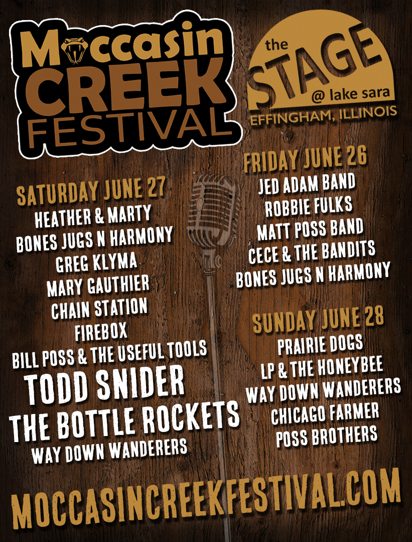 Moccasin Creek Festival June 27, 2015! Bottle Rockets