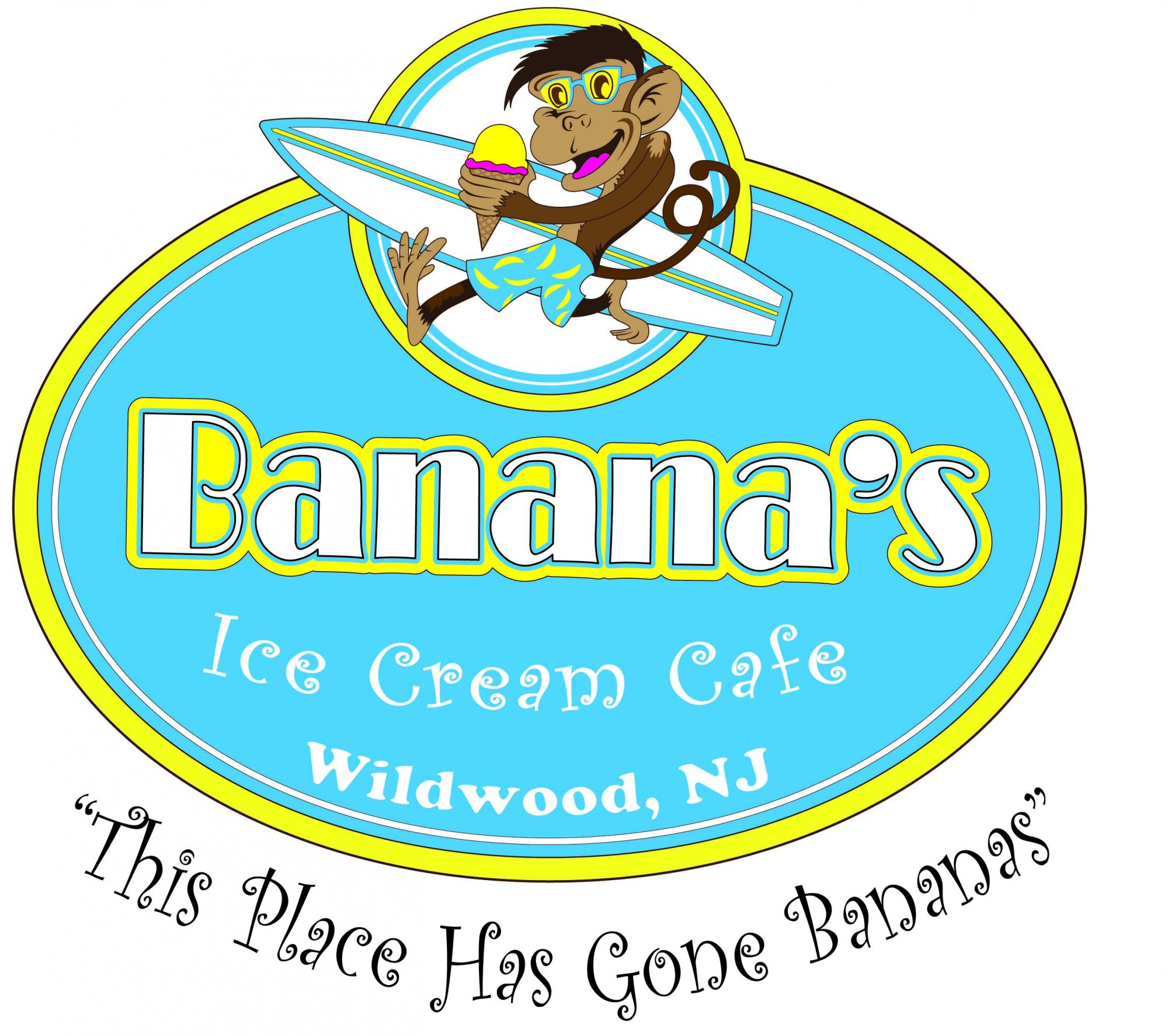 Banana's Ice Cream Cafe Logo Update Brands of the World™ Download
