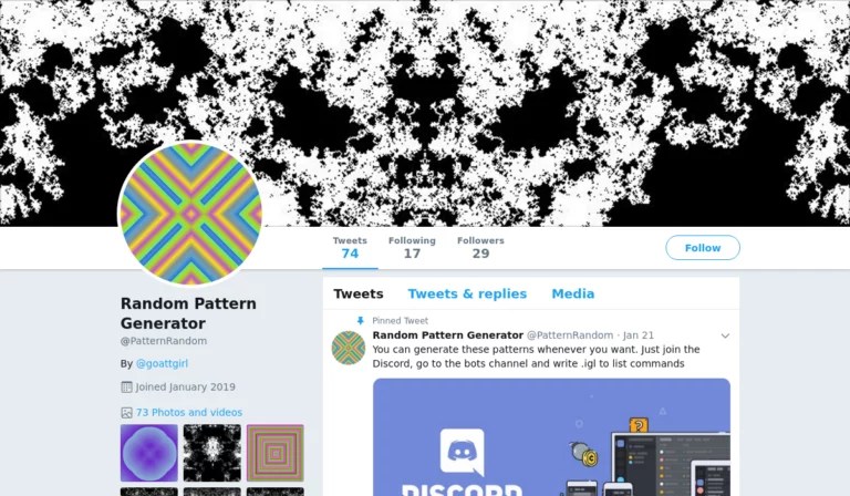 Random Pattern Generator Botwiki