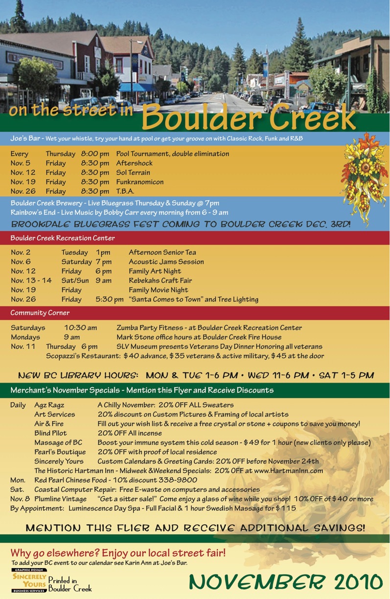 on the street in Boulder Creek « Boulder Creek Insider