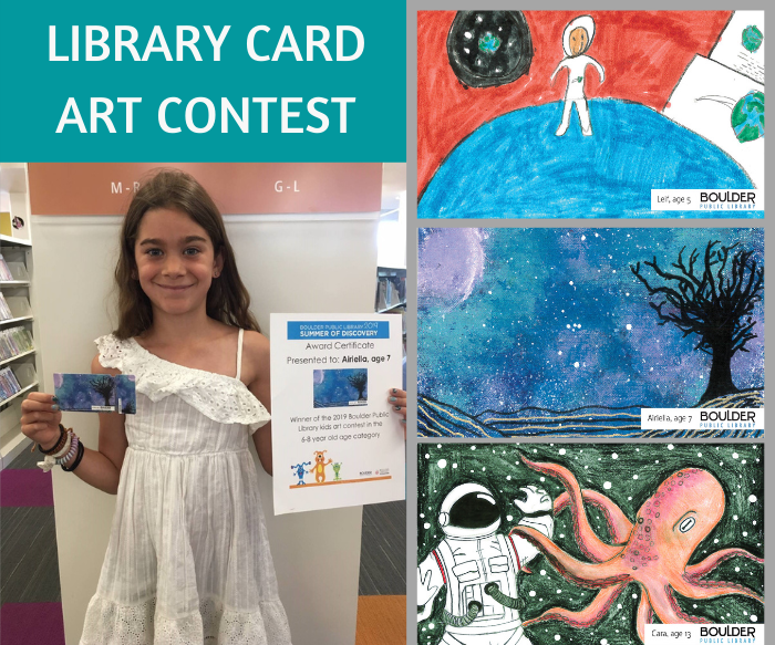 Library Card Art Design Contest Boulder Public Library