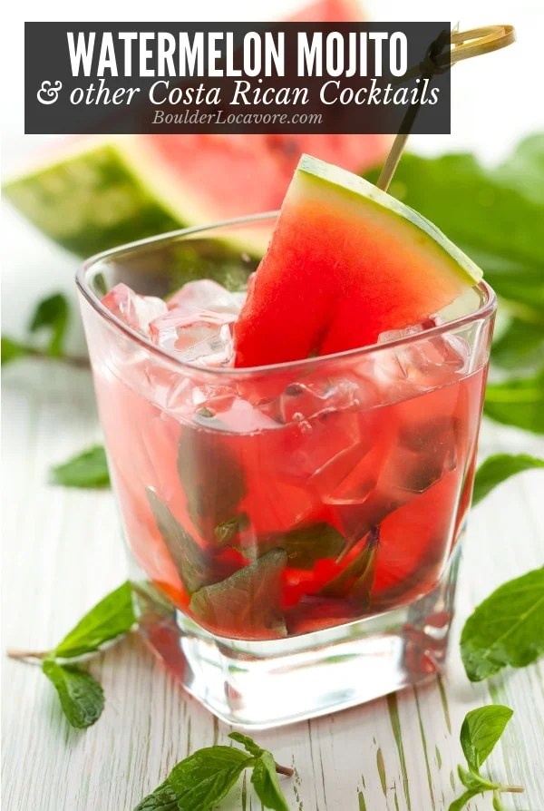 Watermelon Mojito & other local Costa Rican cocktails (recipes)