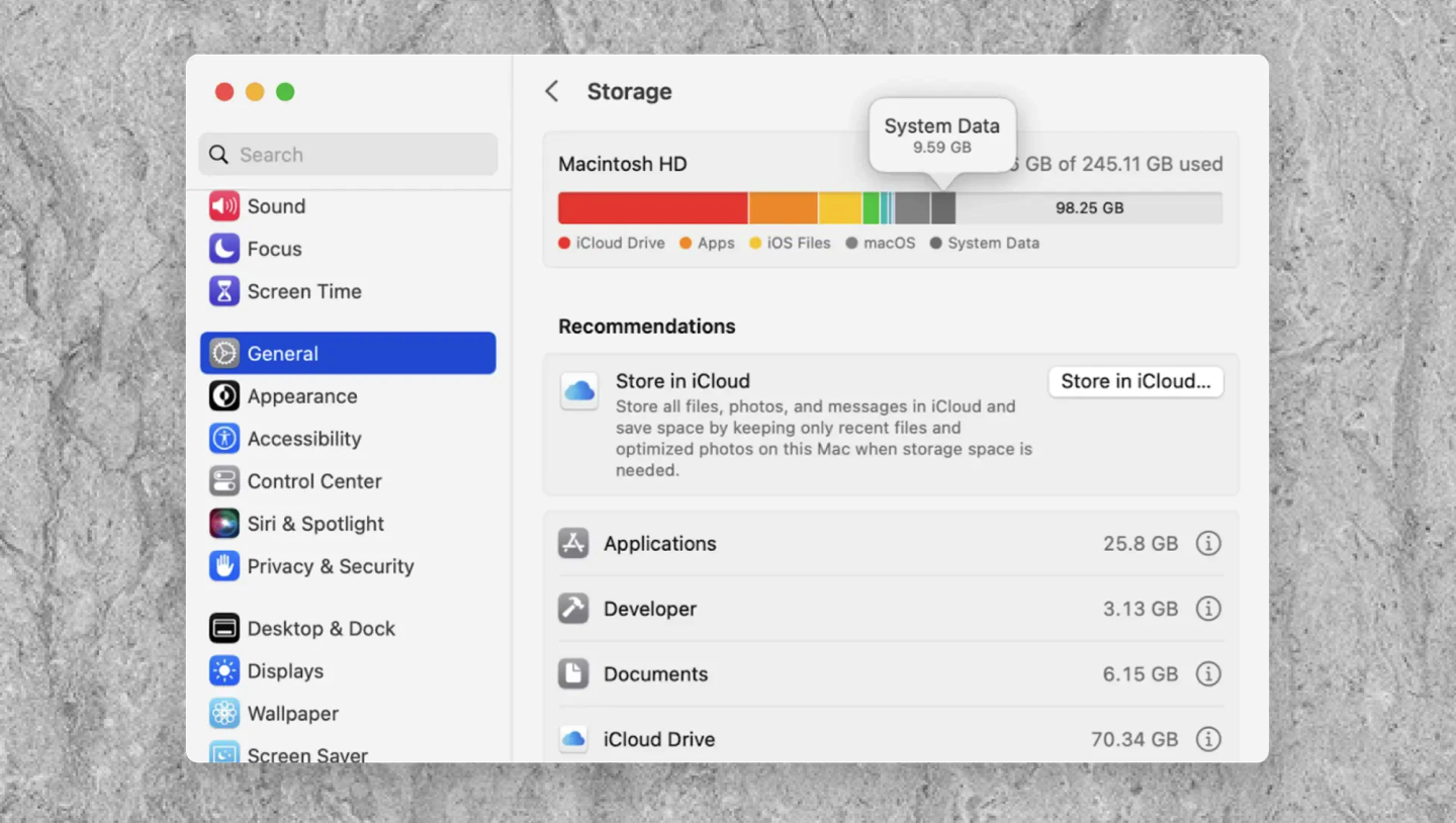 What is "System Data" on my Mac storage drive? Boulder Mac Repair