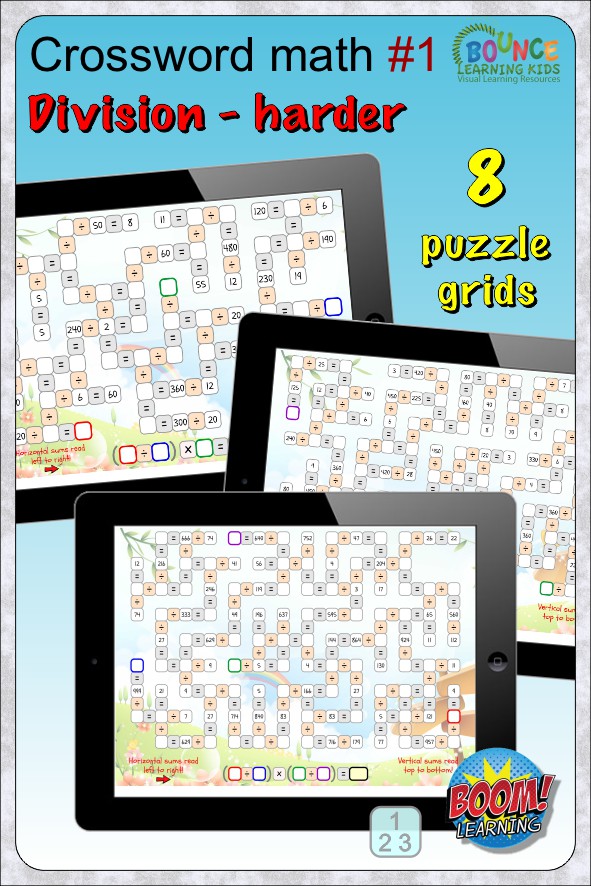Crossword Math crosswords with numbers and sums