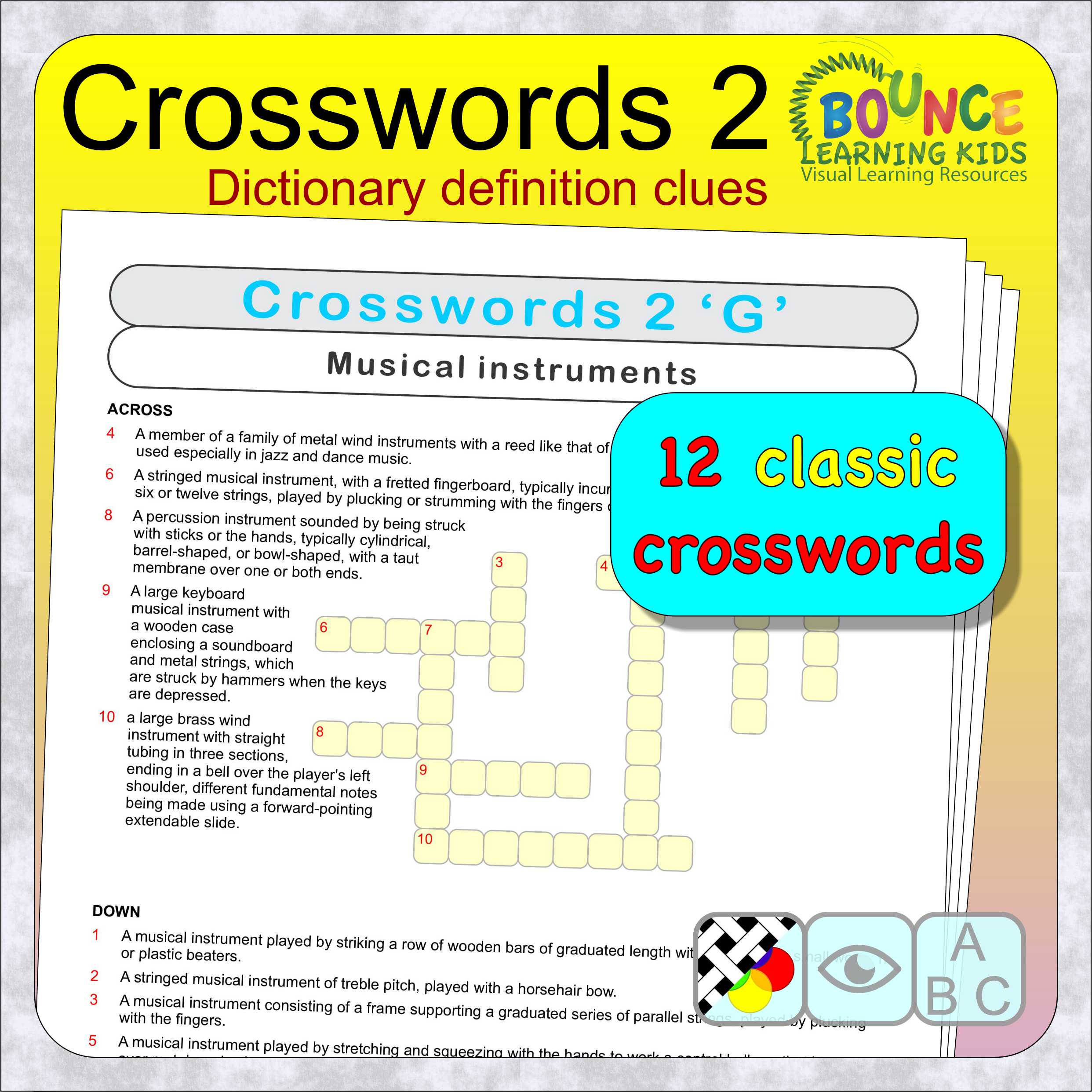 12 fantastic Classic crosswords worksheets to download