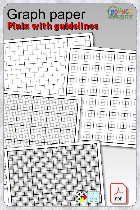 12 categories of Graph paper in various sizes