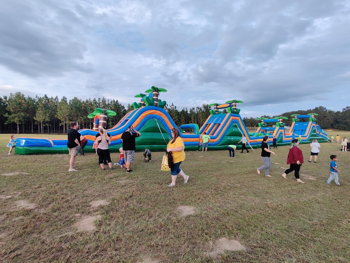 155' Obstacle Course With 4 Slides. Priced for the whole WEEKEND