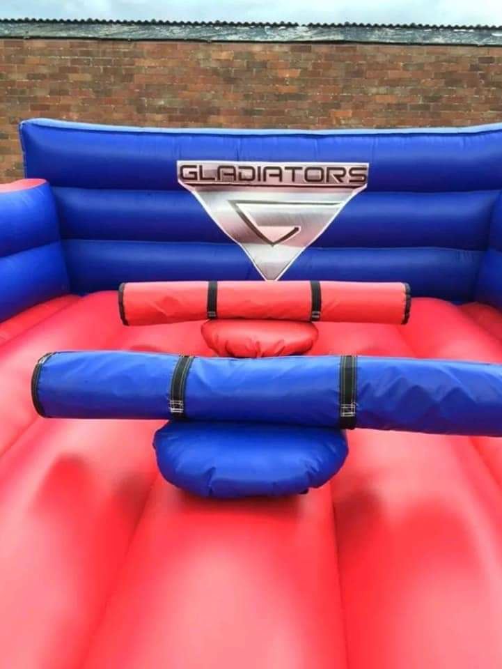 Dual Gladiator Bouncy Castle Hire in Dorset Carnage Events