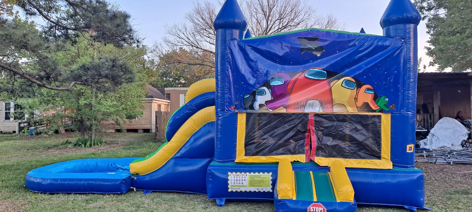 Among Us Theme Banner for Moonwalks Best Inflatable,Tent & Bounce House Hire service in Texas